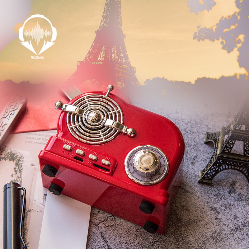 Vintage Retro Wireless Portable Bluetooth Speaker [Caribbean Style] w ...