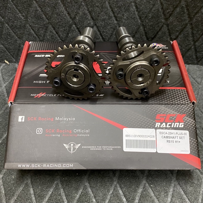 SCK RACING CAMSHAFT + TIMING GEAR - HONDA RS150 [ H1+ / H2+ / H3 / H5 ...