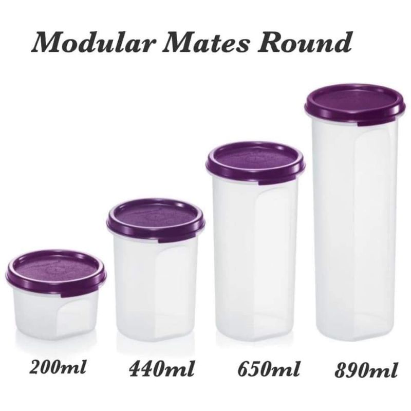 Tupperware Brands Modular Mates Rounds 890ml | Shopee Philippines