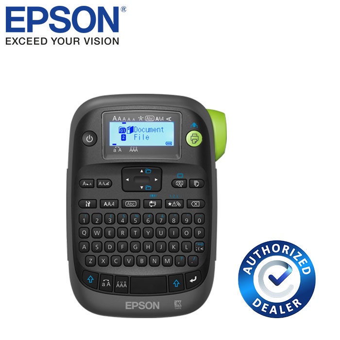 Epson LWK400 Label Work Printer (6,9,12, 18mm Tape, 6 Font Sizes, Manual Cutter, 6AA Battery