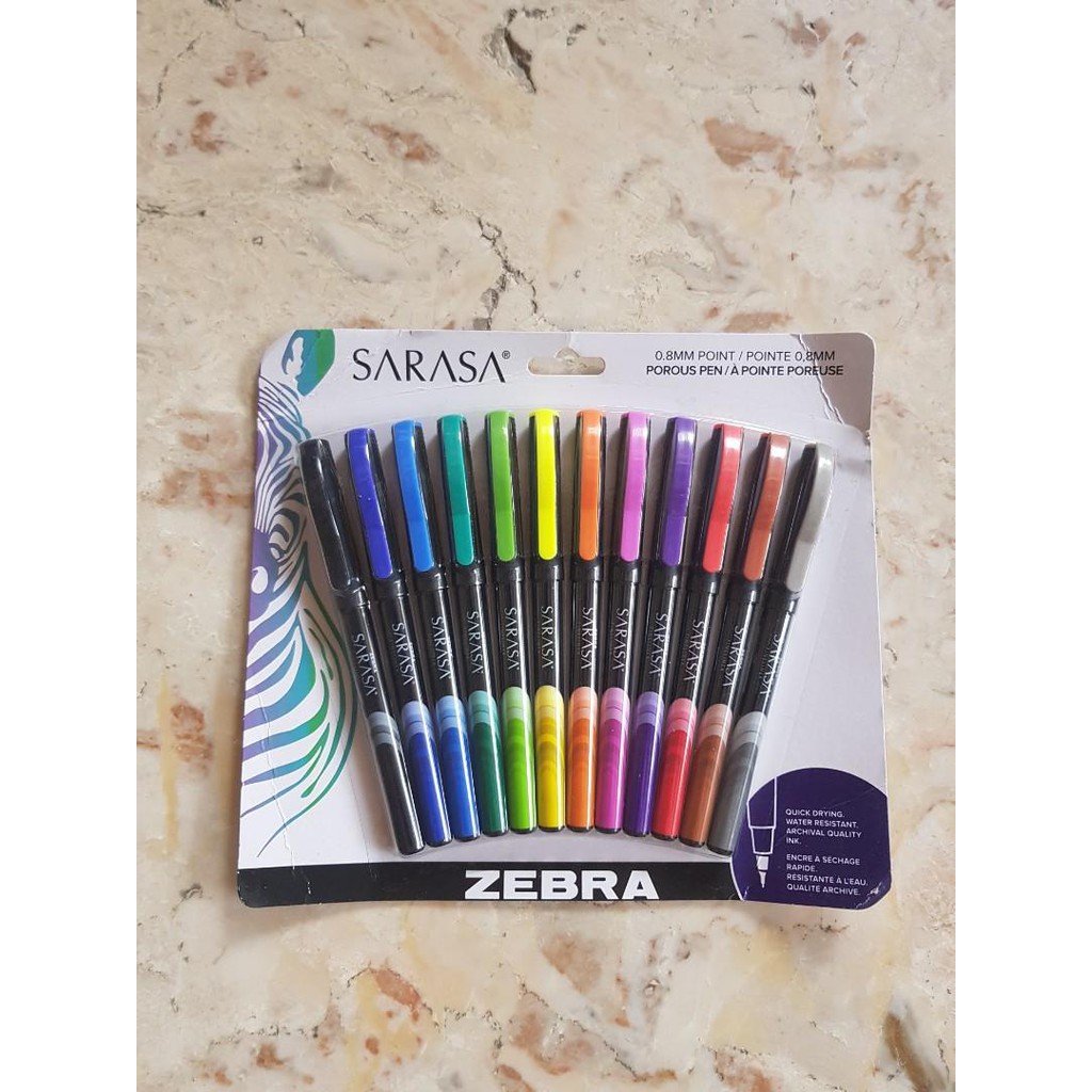 Zebra Sarasa Porous Pens 12s Shopee Philippines