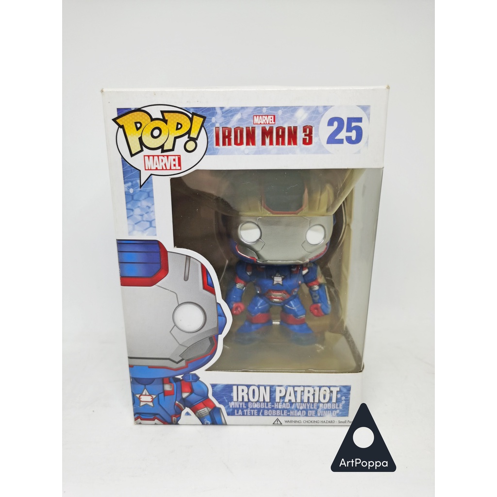 Funko Pop Iron Patriot Vinyl Bobblehead No. 25 Marvel Iron Man 3