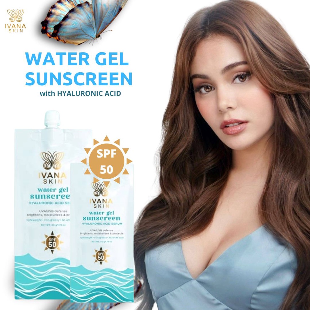 IVANA SKIN Water Gel Sunscreen SPF50 50g | Shopee Philippines