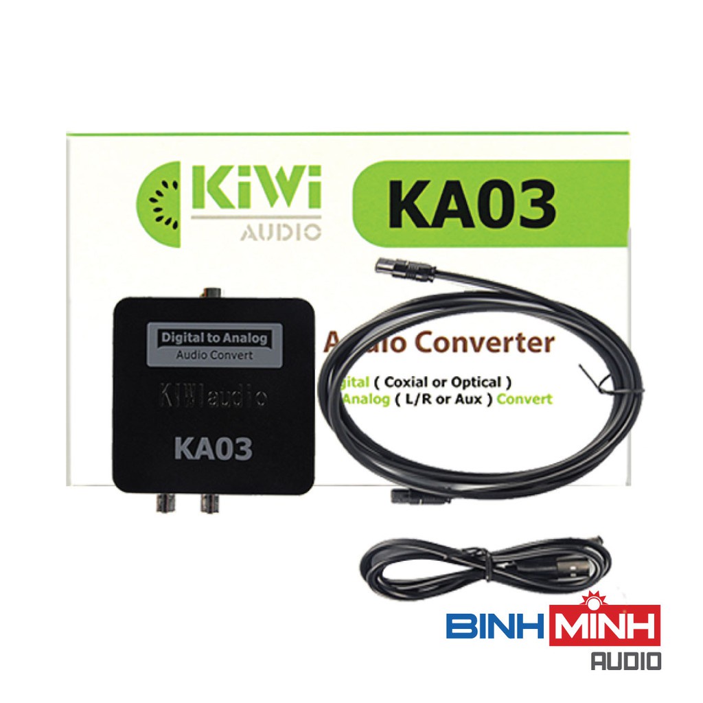 Optical TV audio converter to AV audio to amplifier + Kiwi KA03 optical ...
