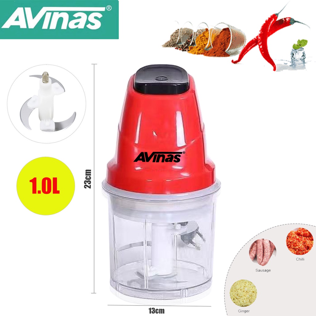 Avinas Av-110 Multifunction 1.0L Electric Food Chopper | Shopee Philippines