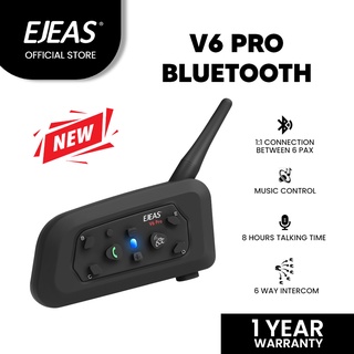 EJEAS V6 PRO Motorcycle Bluetooth Intercom 1200m + Sticker