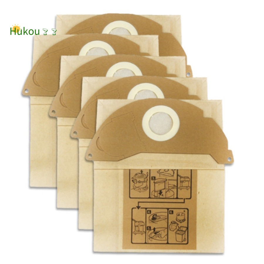5Pcs/Set Vacuum Cleaner Paper Garbage Dust Bags for KARCHER WD2250