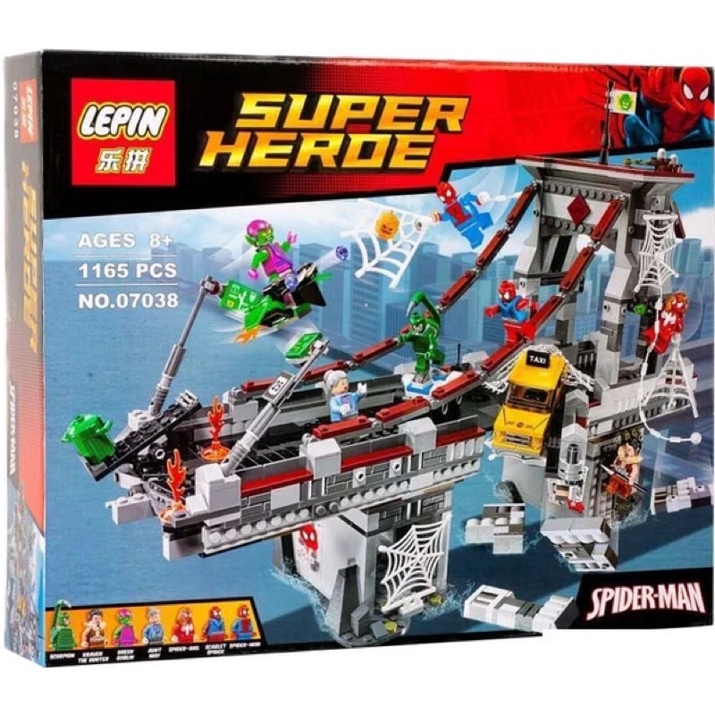 Building Blocks: Spider-Man Ultimate Bridge Battle (Lepin 07038 ...