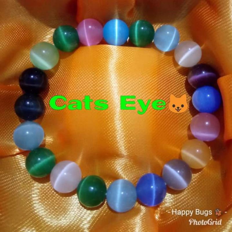 GemStone Cats Eye Blue and Multicolored Shopee Philippines