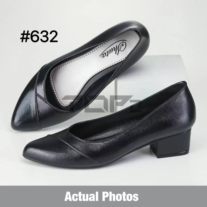 Top2 Shuta Womens Black Heels Shoes Office Work Shoes Fashion Style Shopee Philippines 1418