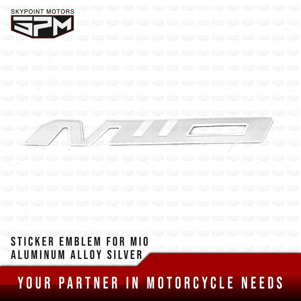 ALUMINUM NAME MIO #11/ STICKER EMBLEM FOR MIO SILVER (9133-265-Silver ...