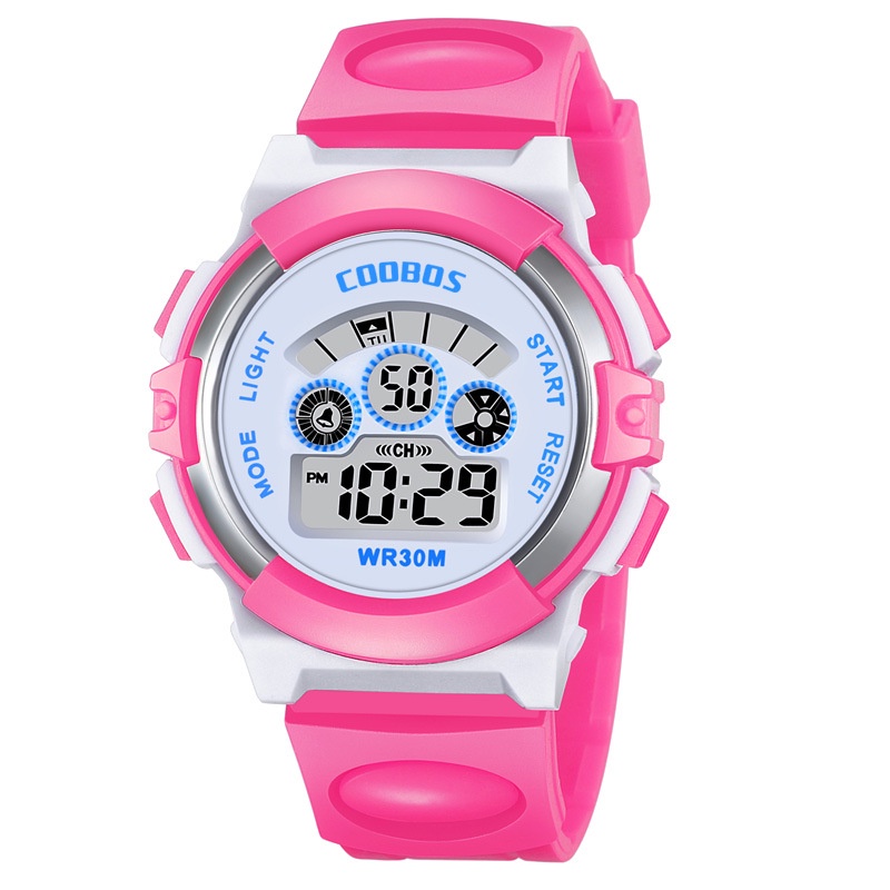 YIKAZE Women Girls Watch Waterproof Children Date Watch LED Digital ...