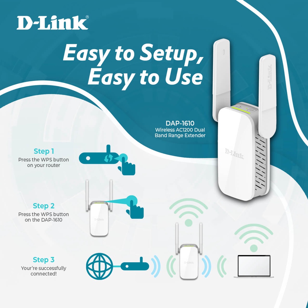 D-Link DAP-1610 AC1200 Wi-Fi Range Extender | Shopee Philippines