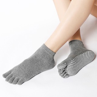 1Pair Yoga Socks Anti Slip Sticky Bottom Workout Pilates Grip Sock