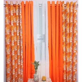 Quarter7 Curtains - Geena - Krizalyn - Orange - SOLD PER PIECE | Shopee ...