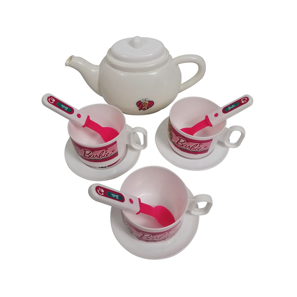 Barbie kitchen playset on sale tea set