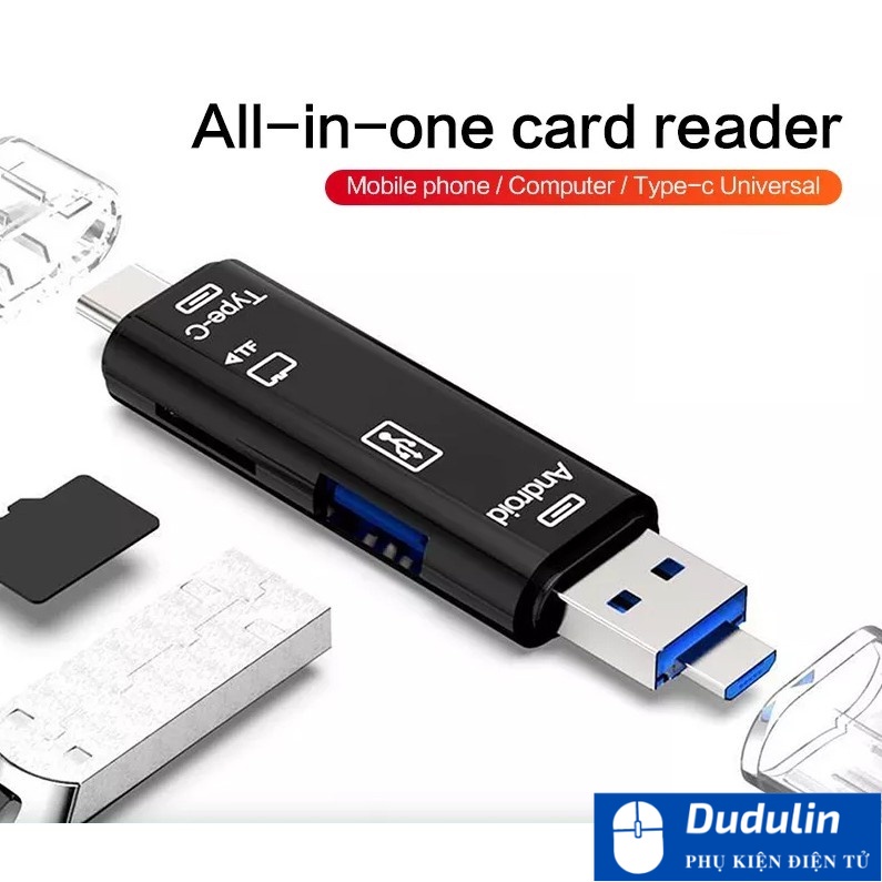 Genuine OTG plug helps Android phones read TF, USB, Type C memory cards ...