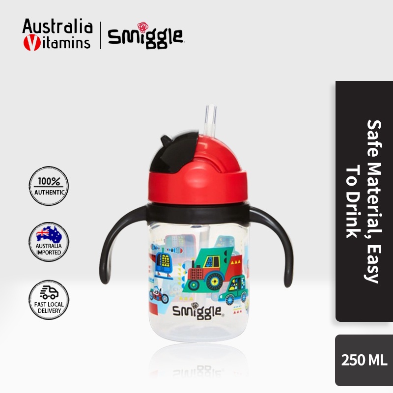 Smiggle Sippy Bottle For Ages 12+ Months 250ml | Shopee Philippines