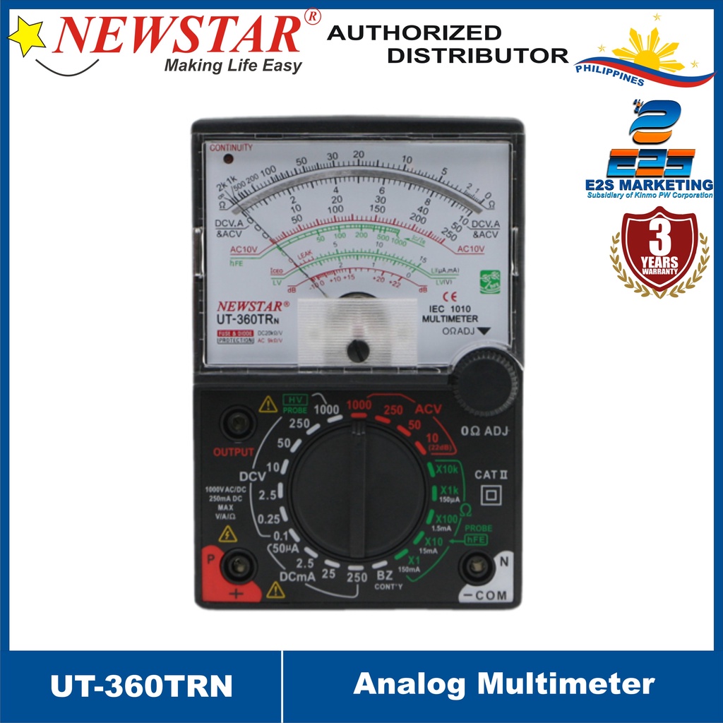 Newstar Analog Multitester UT-360TRN | Shopee Philippines