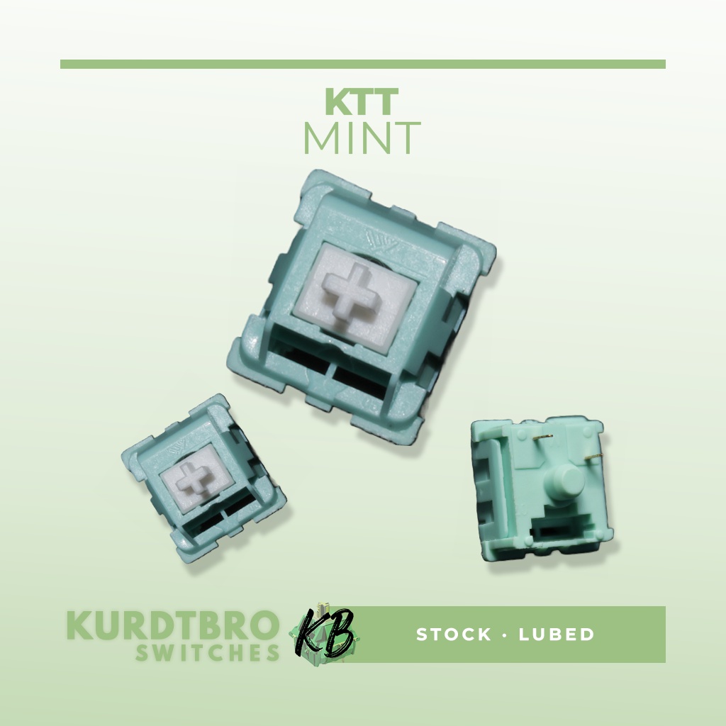 10 PCS KTT Mint (Stock/Lubed) Mechanical Switches | Shopee Philippines