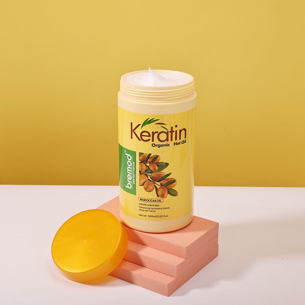Bremod Keratin Organic Hot Oil 1000ml 501450 good for hair loss and ...
