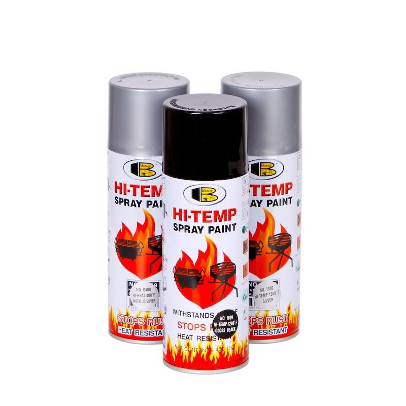 Bosny Spray Paint HiTemp 1200F (Aluminum, Black, Flat) Shopee Philippines