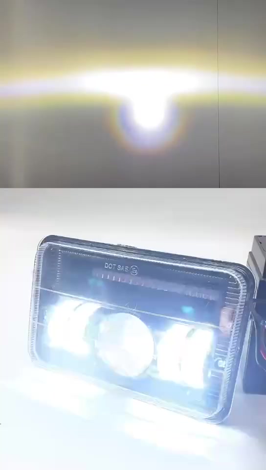 Universal Modified Motorcycle Led Headlight With Red Blue Blinker Light ...
