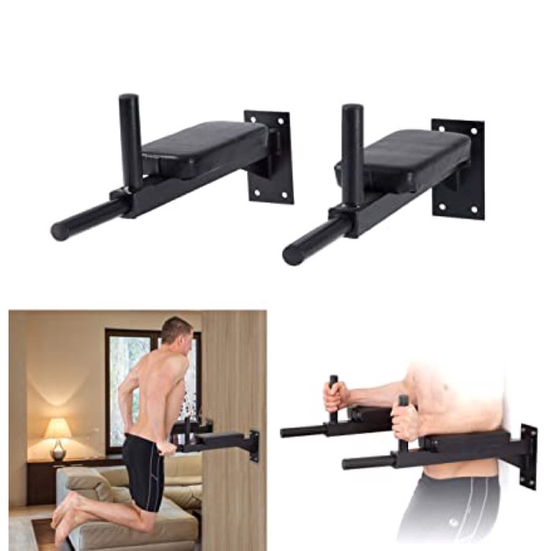 Dips Bar Parallel Wall Mounted Heavy Duty for Home Gym Fitness