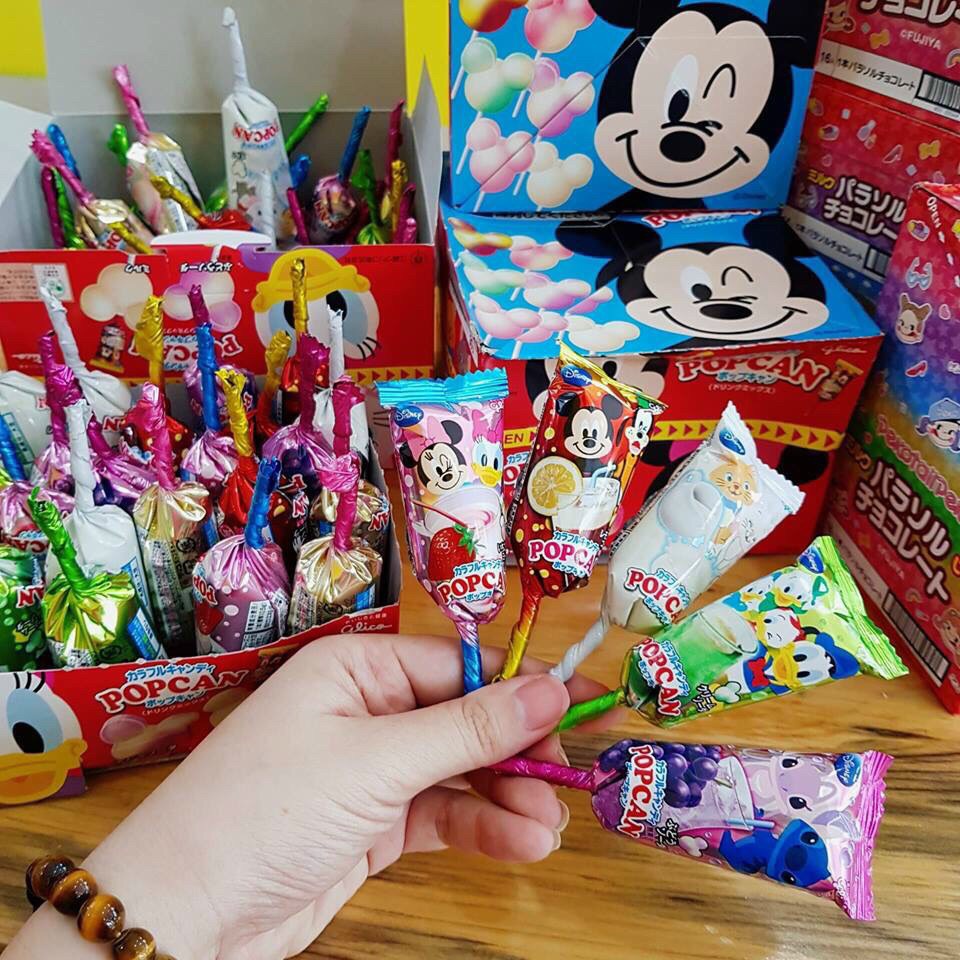 Glico Mickey Lollipops Glico Popcan Mickey Mouse Shaped Lollipop