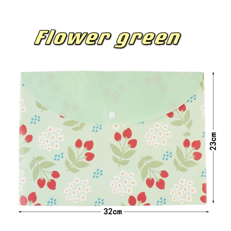 A4 plastic envelope cute cartoon file bag student stationery 1pc ...