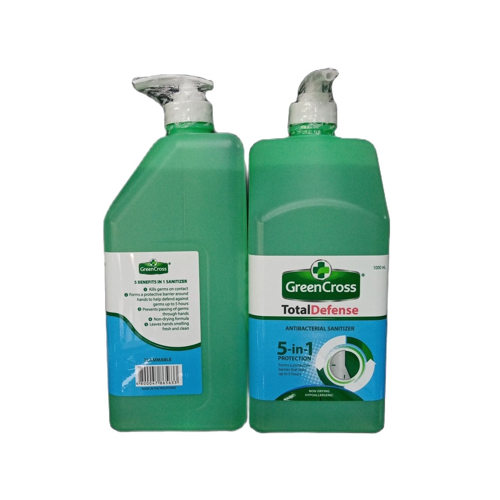 GREENCROSS TOTAL DEFENCE ALCOHOL PUMP 1000mL Shopee Philippines