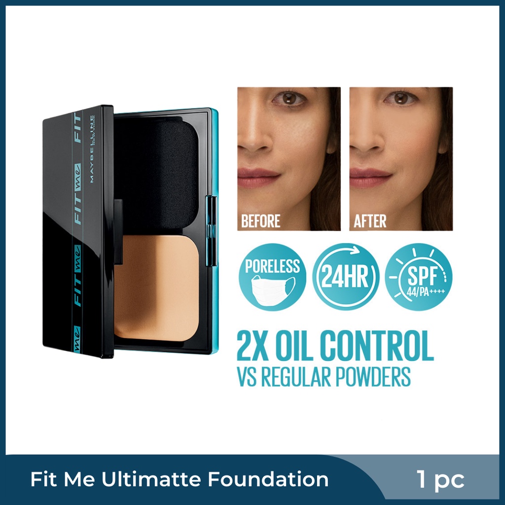 Fit Me Ultimatte Powder Foundation Two Way Cake | Shopee Philippines