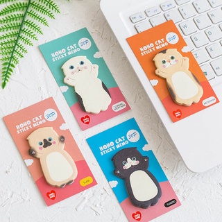 Xte 1pcs Cute Cat Series Sticky Note Student Message Sticker N Times 