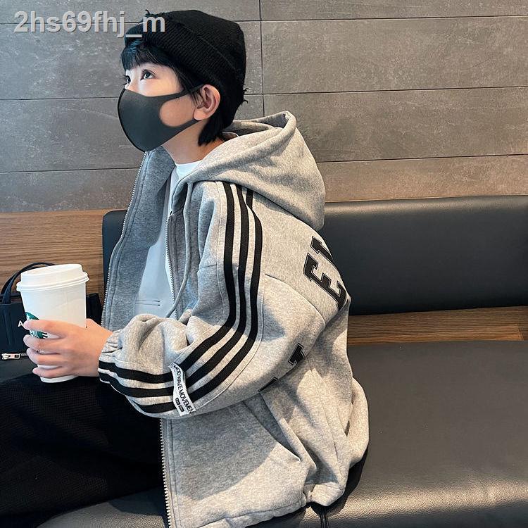 Boys wear Korean style clothes big boys hooded sweater children