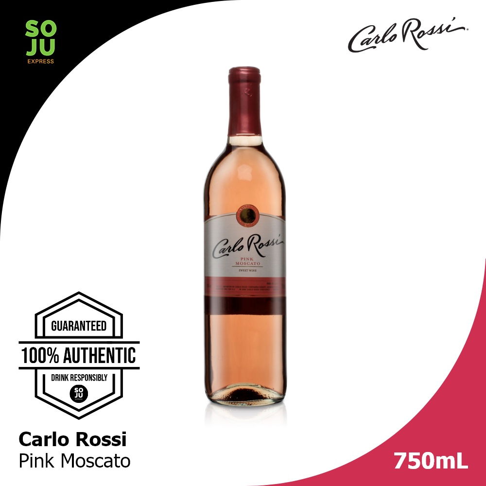 Carlo Rossi - Pink Moscato 750ml | Shopee Philippines