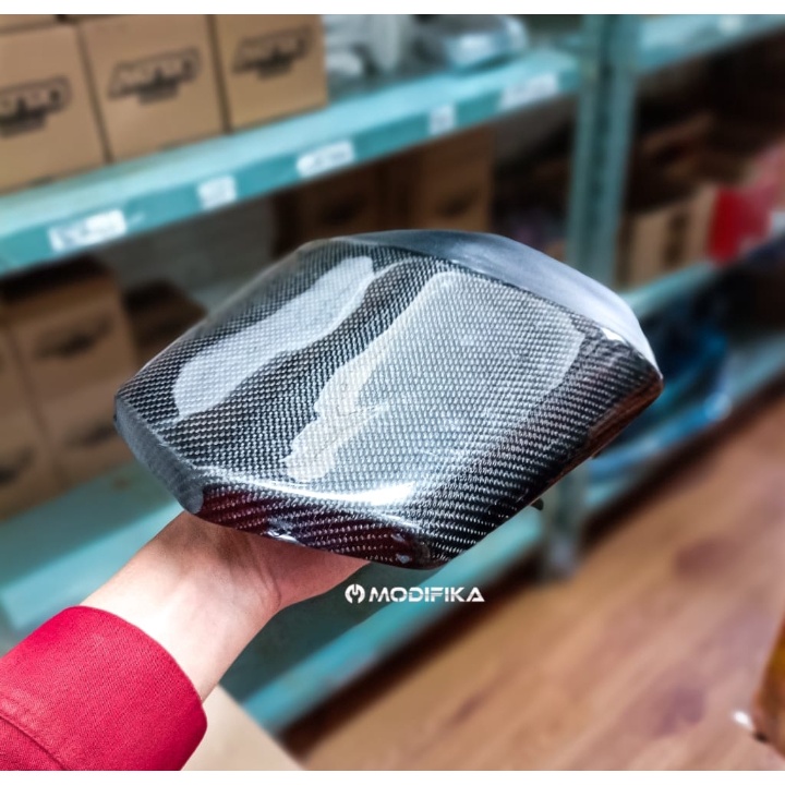 HITAM Single seat sitter cover seat yamaha r15 vva r15 v3 Black Blue