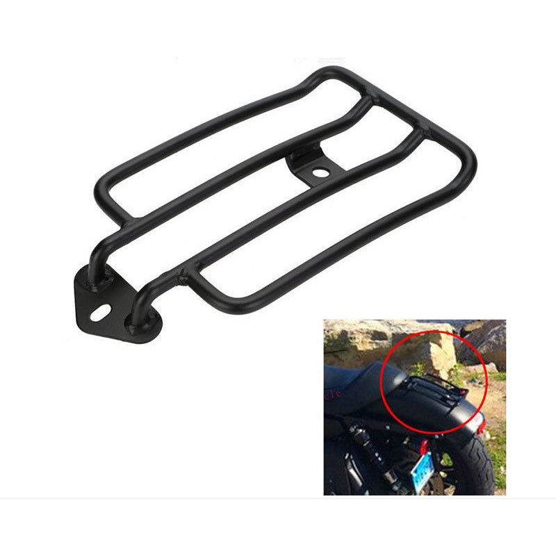 mga kalakal sa stockBlack Solo Luggage Carrier Rear Fender Rack For