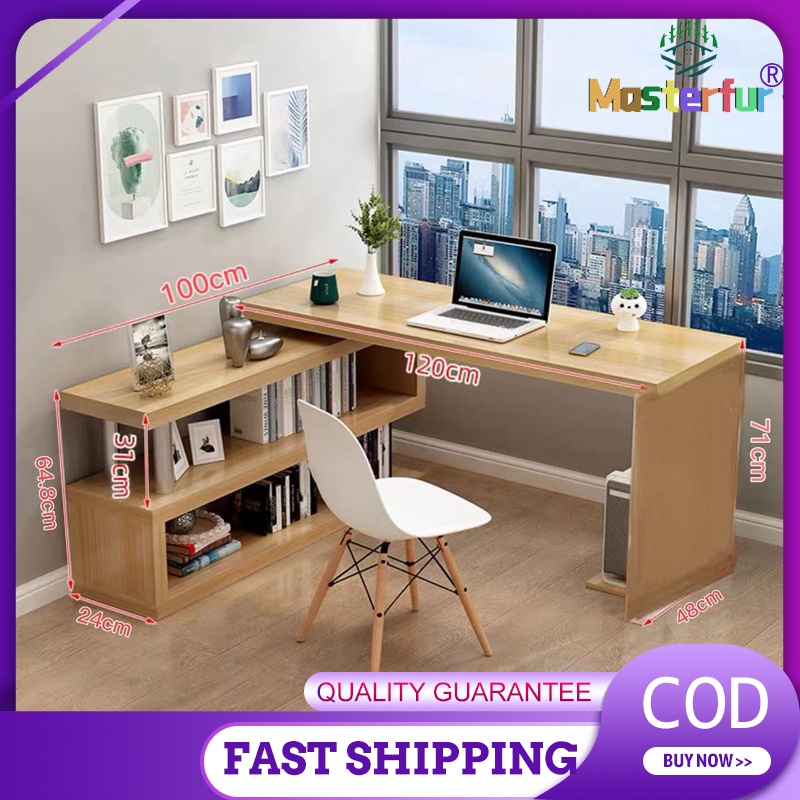 COD Rotating Office Desk Computer Table L-Shaped Table 360°rotating ...
