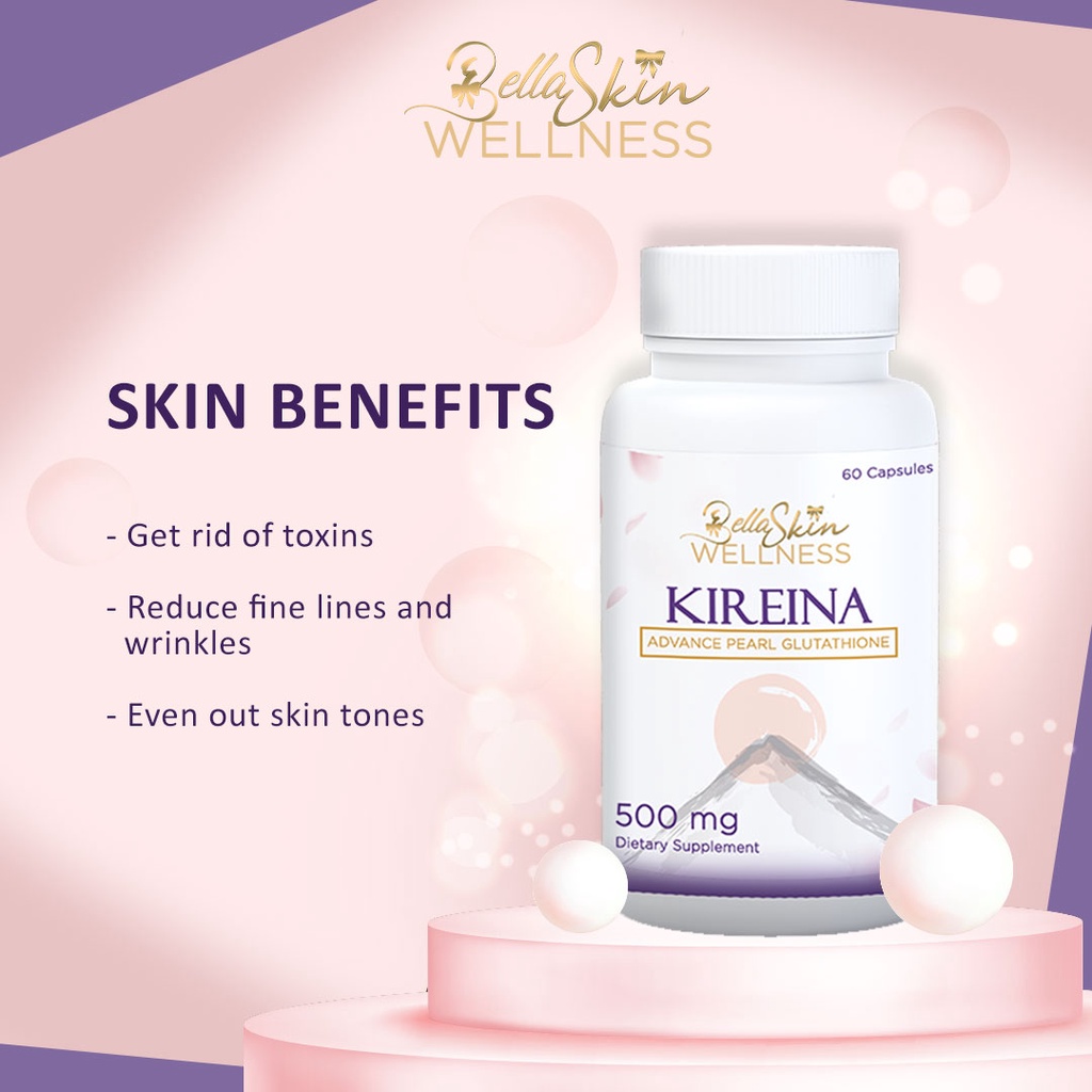 Bella Skin Kireina Advance Pearl Glutathione 60 Capsules