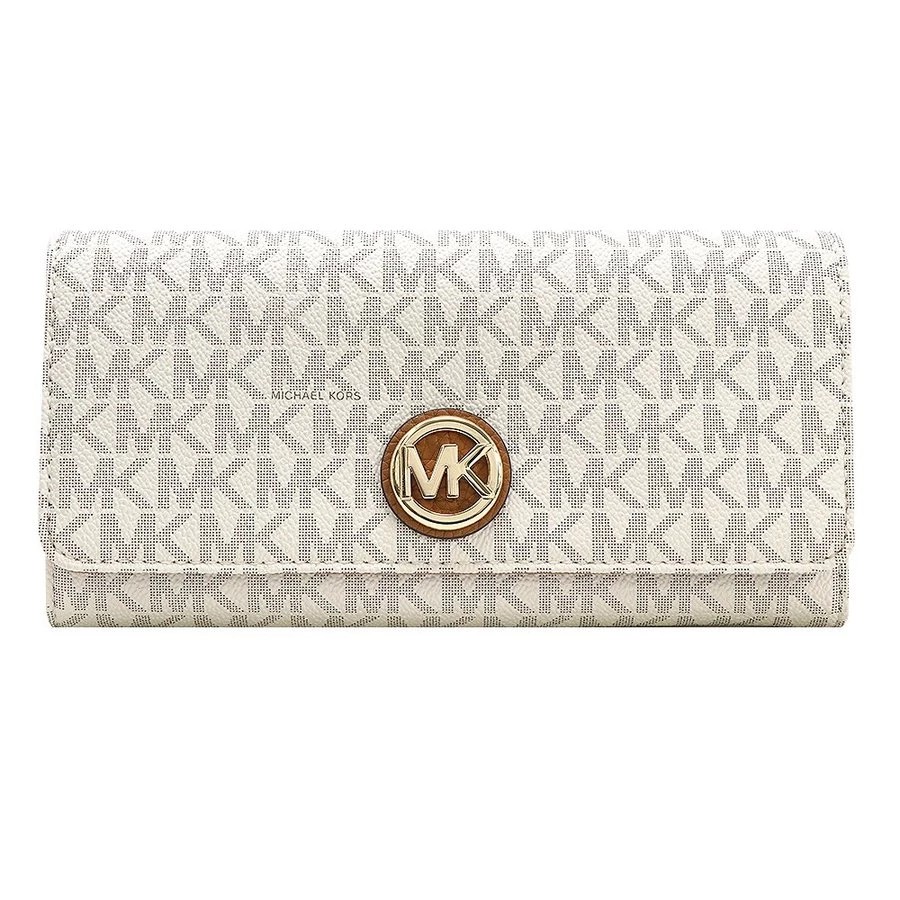 Michael kors clearance fulton wallet vanilla