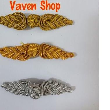 Shanghai / Cheongsam buttons - 1 dozen gold, silver CONCH models ...