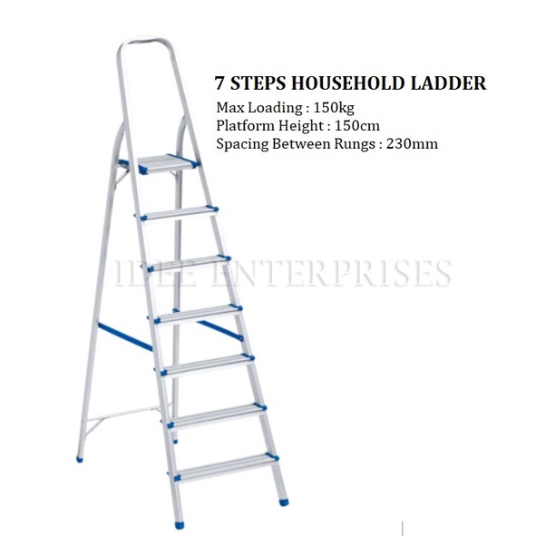 7 STEPS HOUSEHOLD ALUMINUM LADDER - XG-102A7 | Shopee Philippines