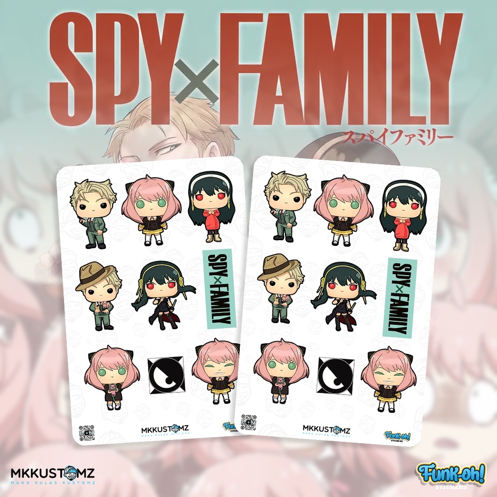SPY X FAMILY Funko pop waterproof stickers Shopee Philippines