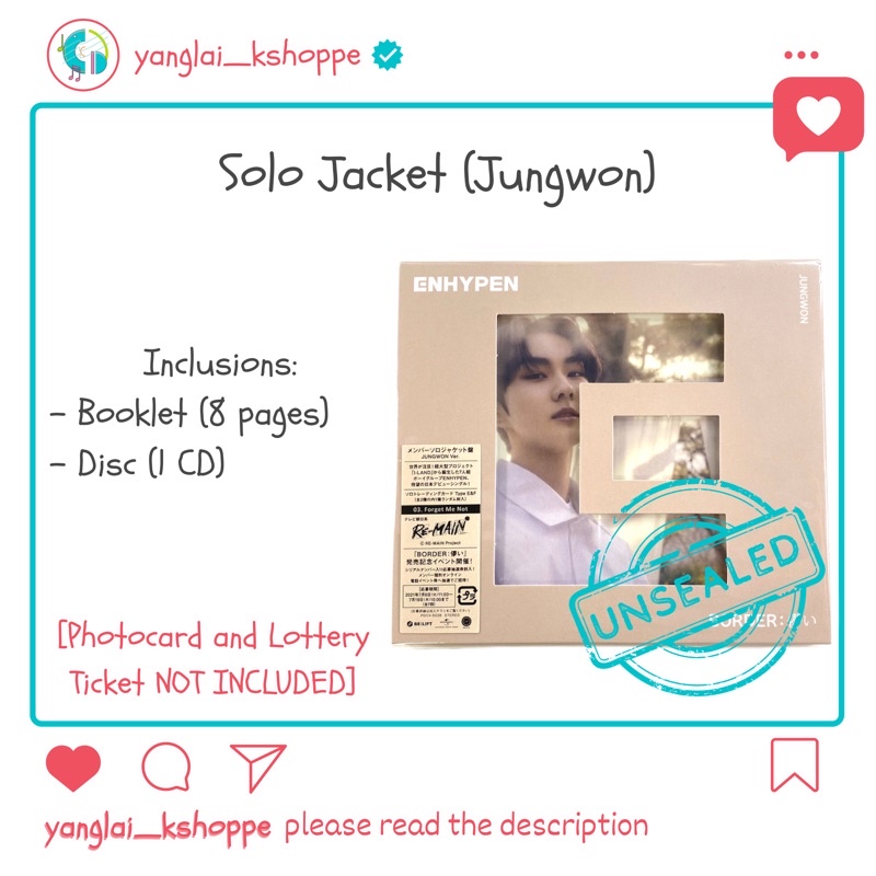 [ENHA] Unsealed Border: Hakanai Album | Shopee Philippines