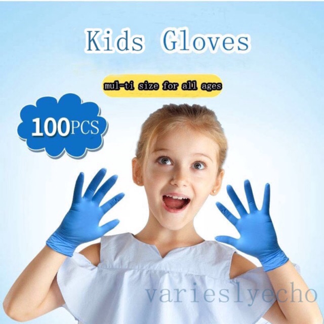 Rubber Gloves Mga Guwantes na Proteksyon 10/50/100 PCS Mechanic Disposable  Nitrile Protective Glove All Sizes for Kids Adults
