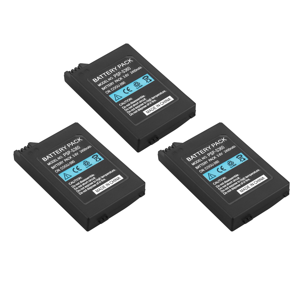 shopeeNo.1 3PCS 2400mAh battery for Sony PSP2000 PSP3000 PSP 2000 PSP 3000 Replacement Battery