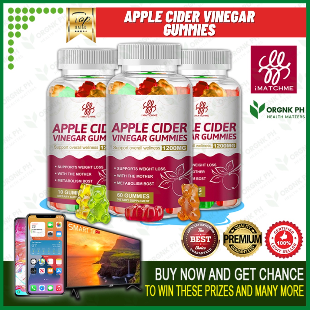 ORGNKPH Natural Slimming Apple Cider Gummies Weight Loss Keto Bear