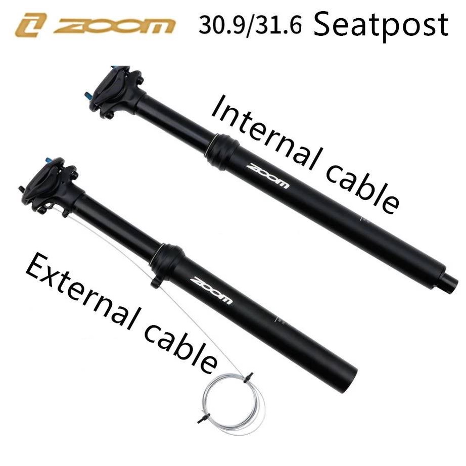Zoom Bike Seatpost Height Adjustable Bike Dropper Seatpost Line Control  Hydraulic Bike Seat Tube