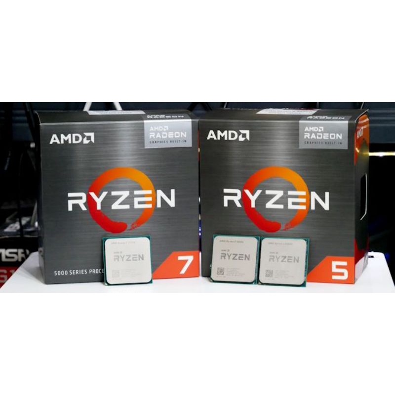 AMD Ryzen 5 5600G Ryzen 7 5700G 6-Core 12-Thread Unlocked Desktop ...