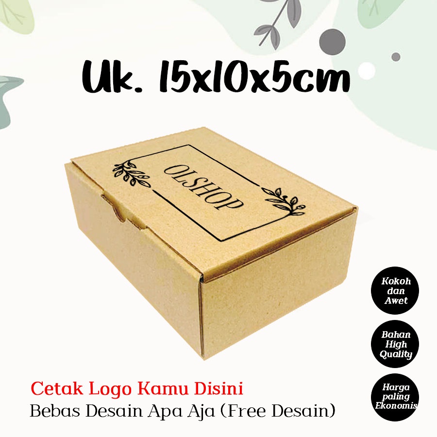 (+ Sablon) Custom Cardboard Uk. 15x10x5 CM/Cardboard Packing Wedding ...